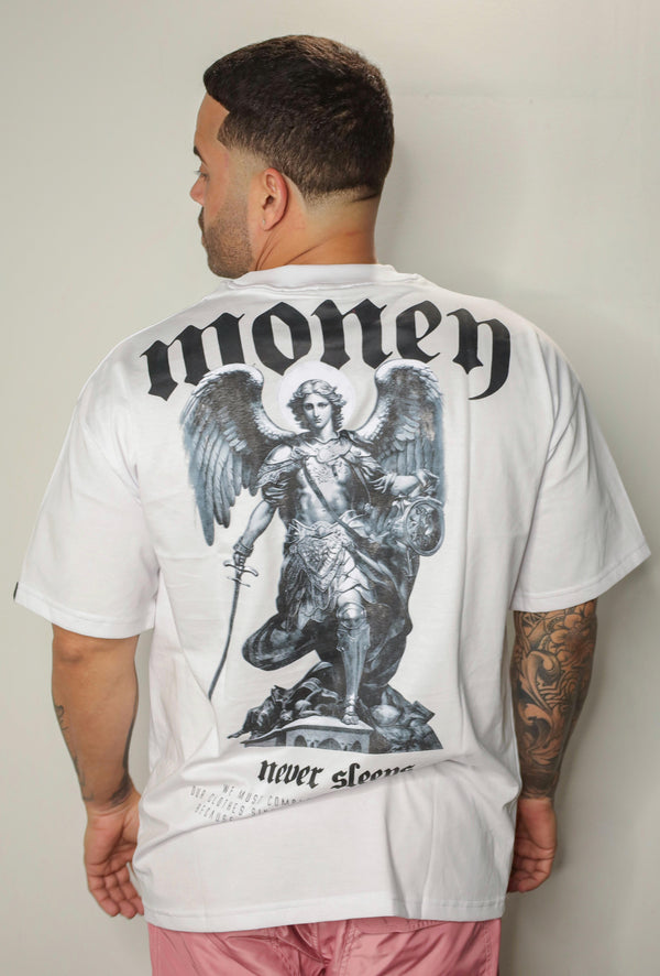 Oversize (Money Never Sleeps ) White