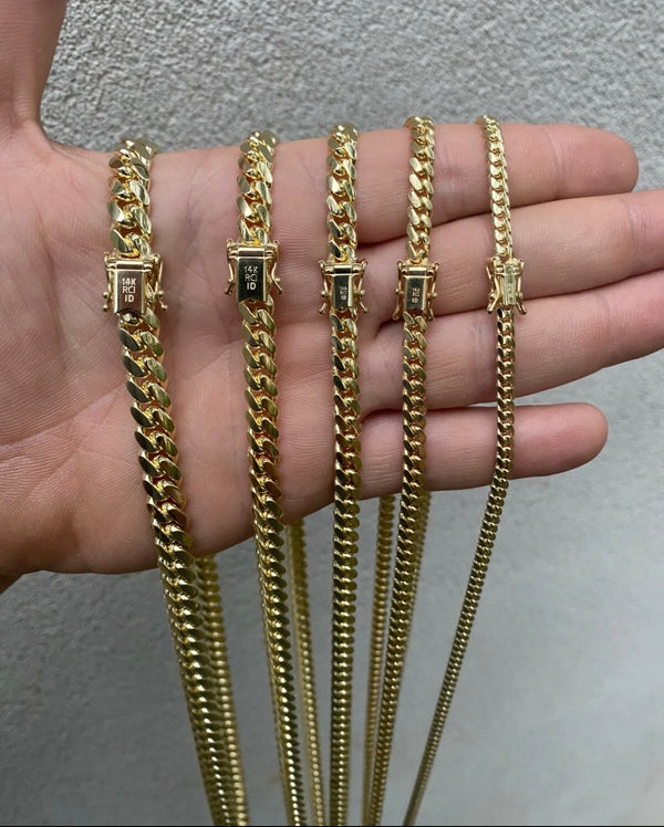 6mm x 24” Cuban sólida 925 italy