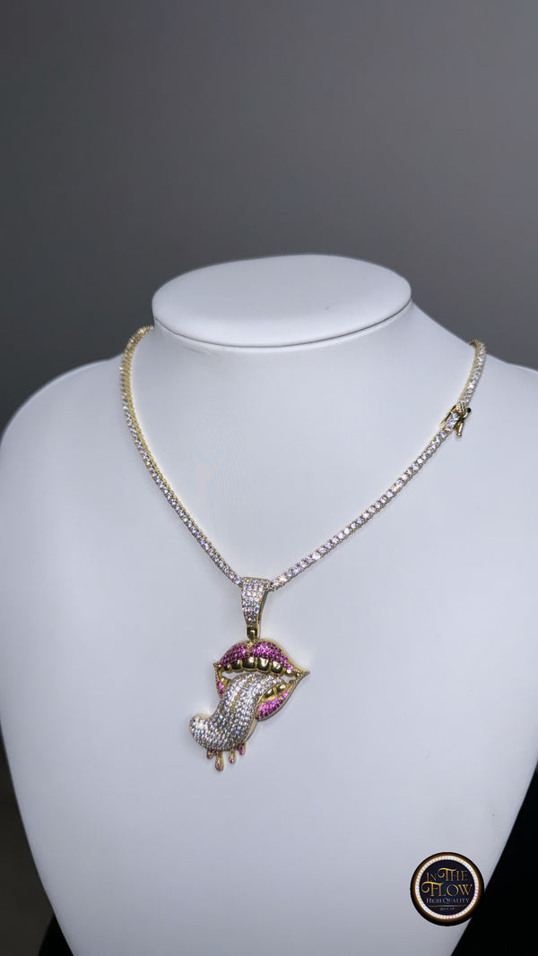 Pendants Womens + Chain Tennis