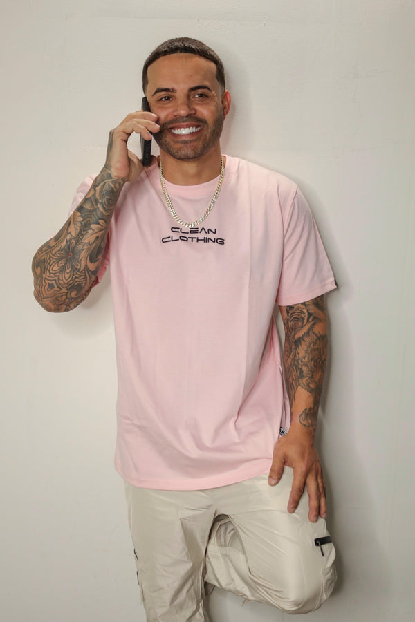 Tshirt Letter brand pink