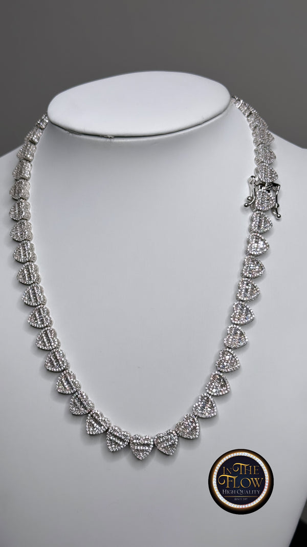 Big Chain Heart silver