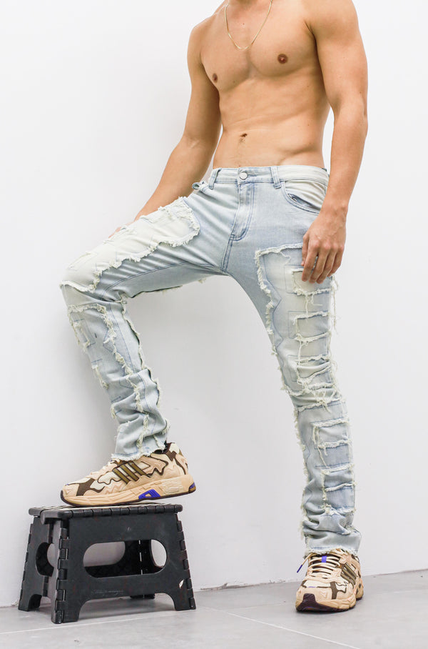 Jeans Design Blue light