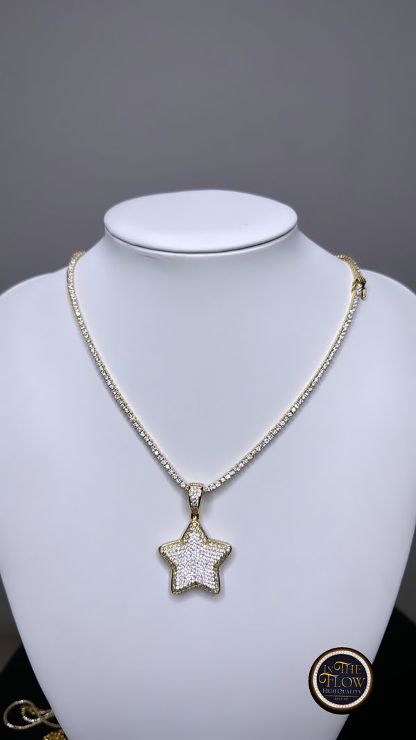 Chain Tennis + Pendant Star