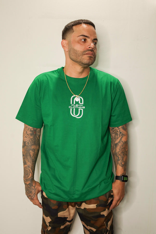 Tshirt big logo Green CC