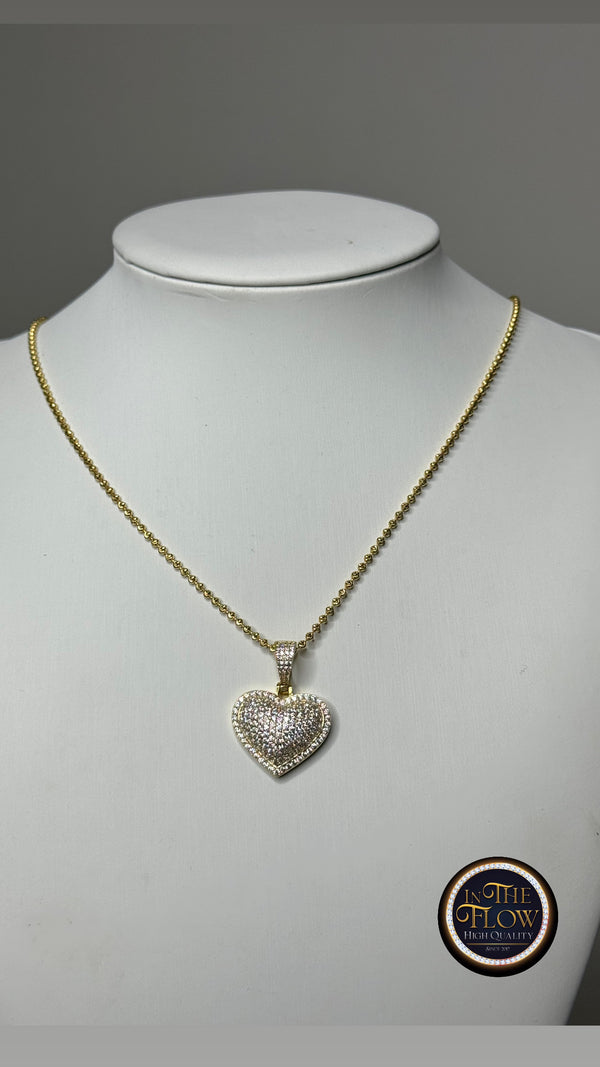 Mooncut Chain + Pendant Heart