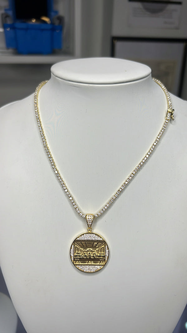 Pendants Santa Cena + Chain tennis