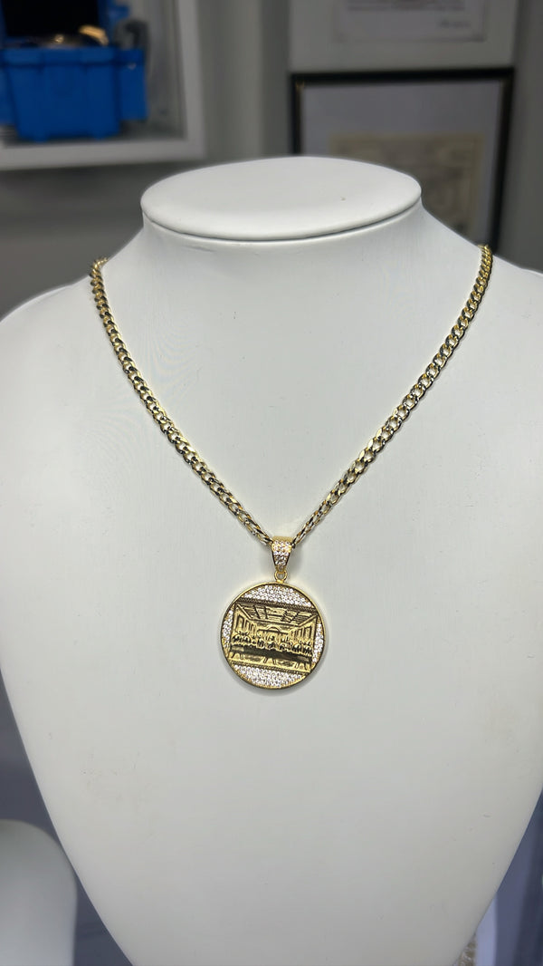 Santa cena + cuban Diamond cut