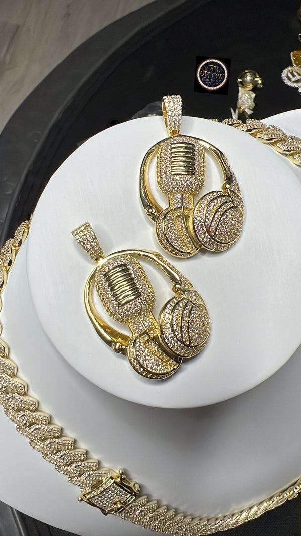 PENDANTS (MICRÓFONO Y AUDÍFONOS)