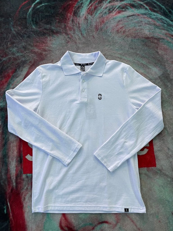 Polo Long White Clean Clothing