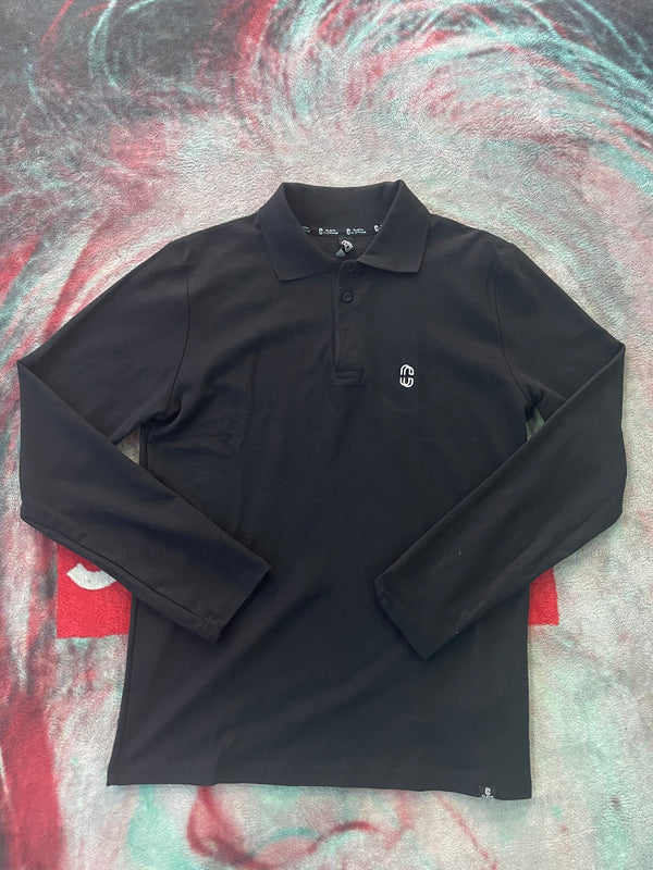 Polo Long Black Clean Clothing