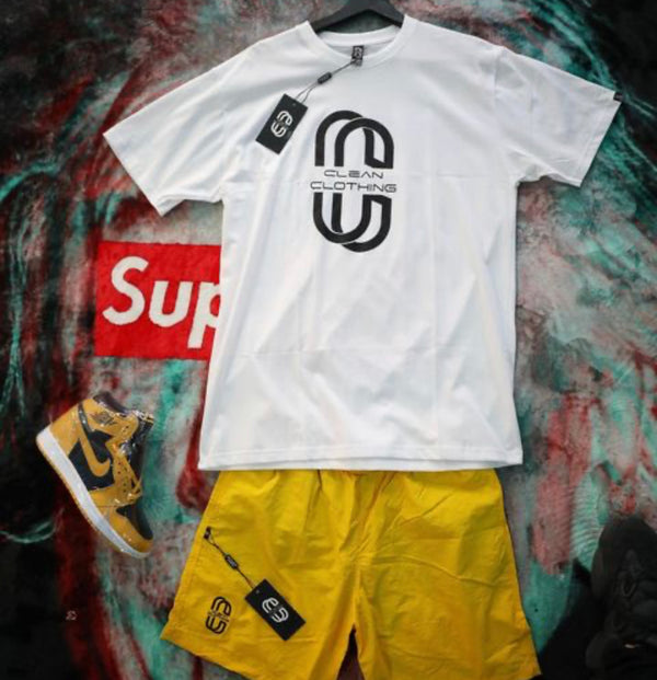 Tshirt White and Black Clean Clothing