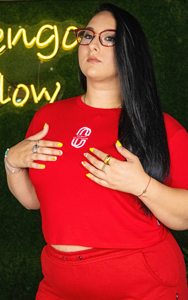 Crop Top Red