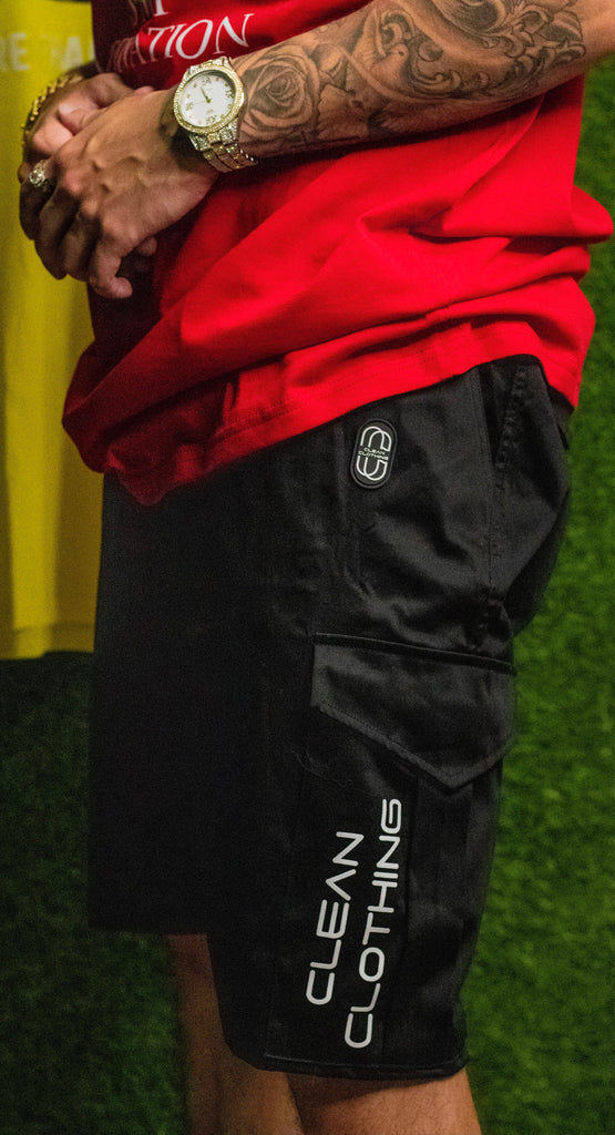 Short Cargo Pant Black