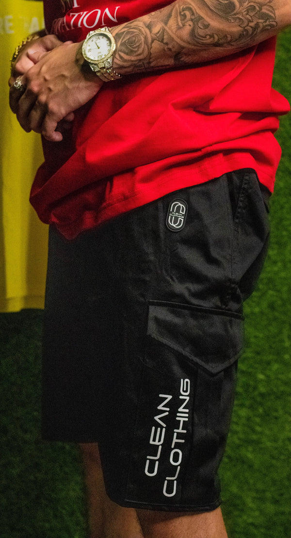 Short Cargo Pant Black