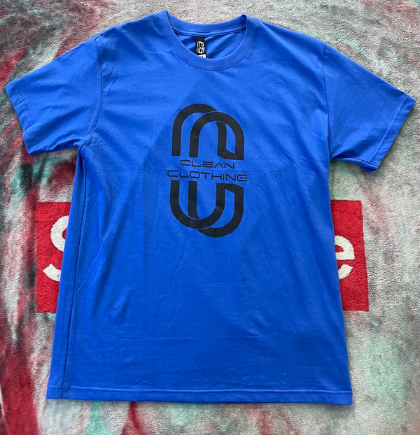 Tshirt Blue and Black Clean Clothing