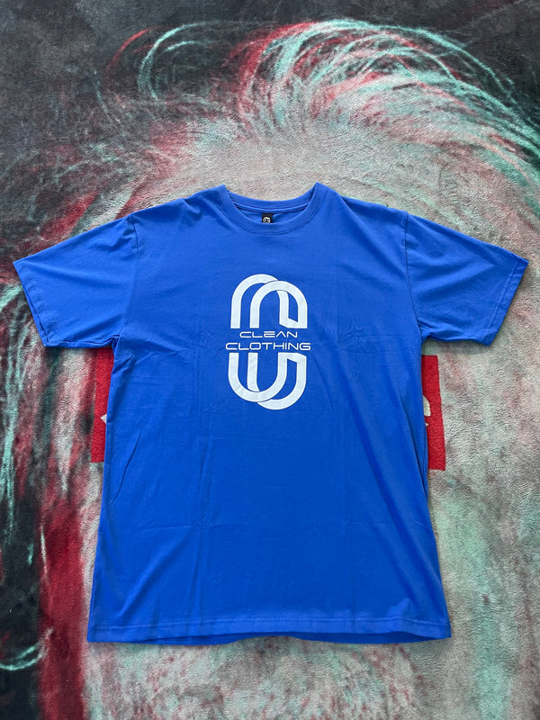 Tshirt Blue royal and White Clean Clothing