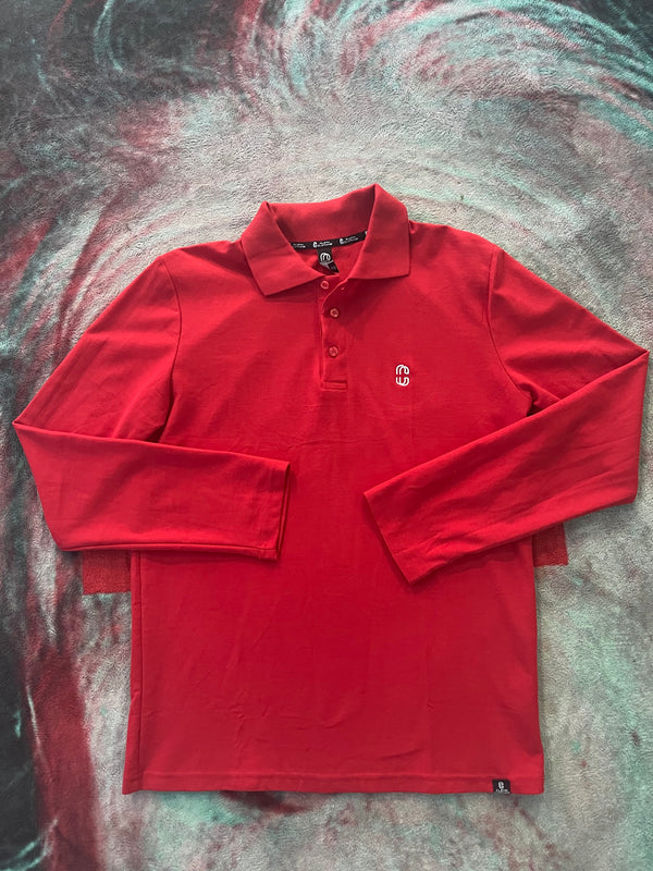Polo Long Red Clean Clothing