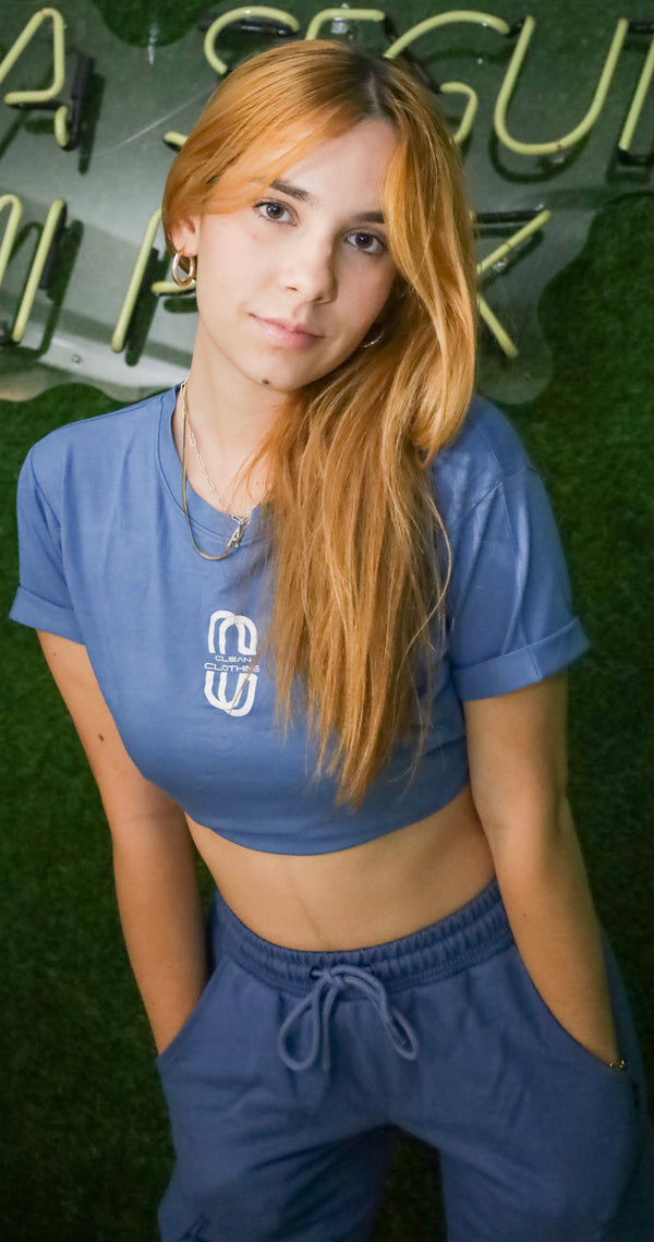 Crop Top Blue