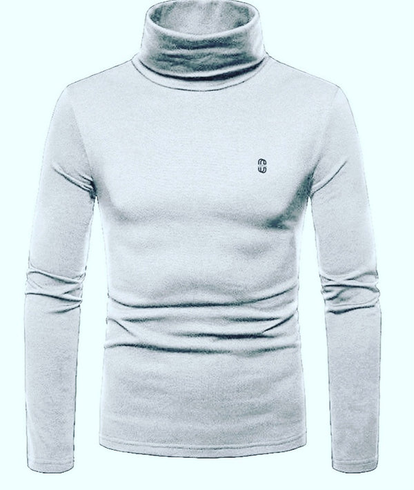 Turtle Neck White Clean Clothing