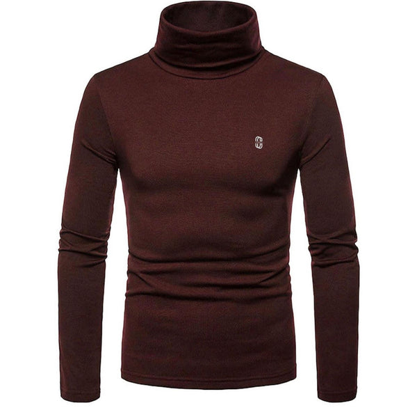 Turtle Neck Wine Clean Clothing