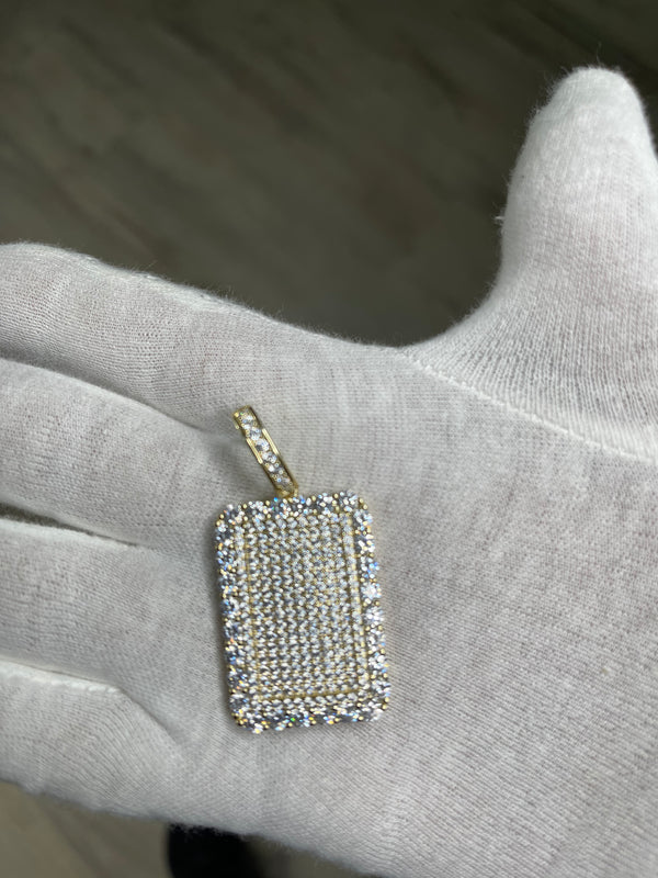Pendant Rectangular Silver Grande