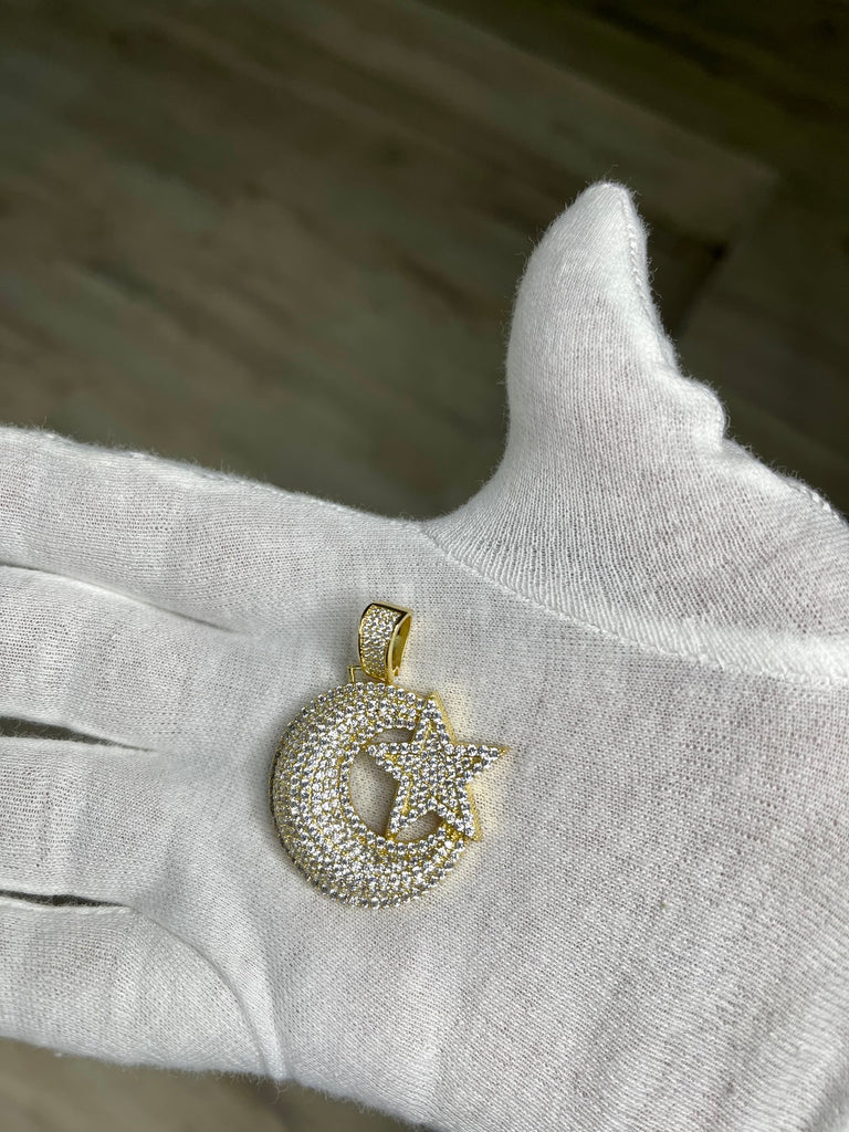 Pendant de Luna y Estrella