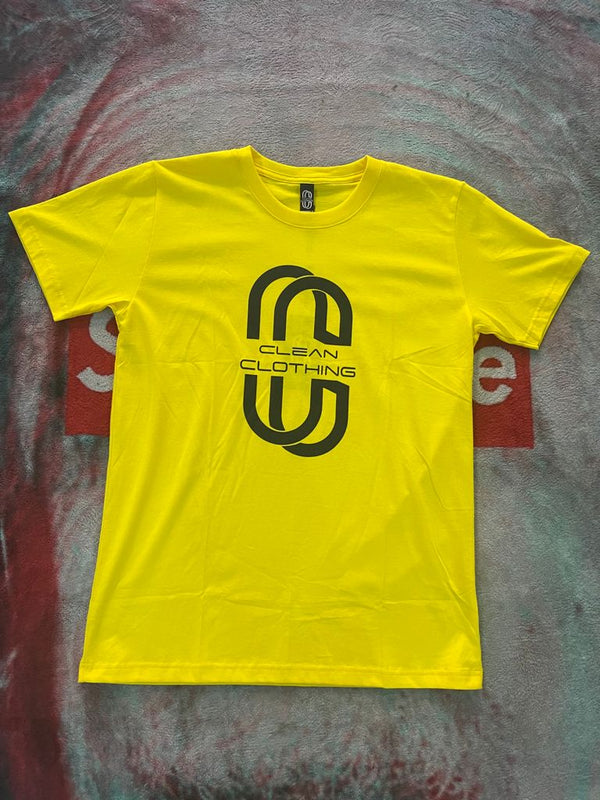 Tshirt Yellow and Black Clean Clothing